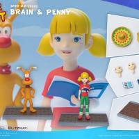 Inspecteur gadget pack 2 figurines 112 brain penny 11 cm 2 