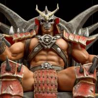 Mortal kombat statuette 110 bds deluxe art scale shao khan 25 cm 5 